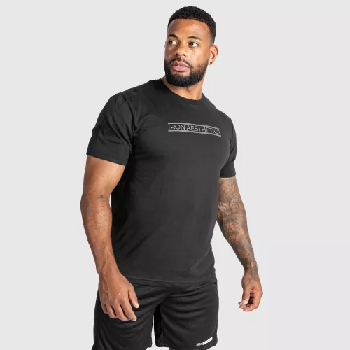 Férfi fitness póló Glam, fekete