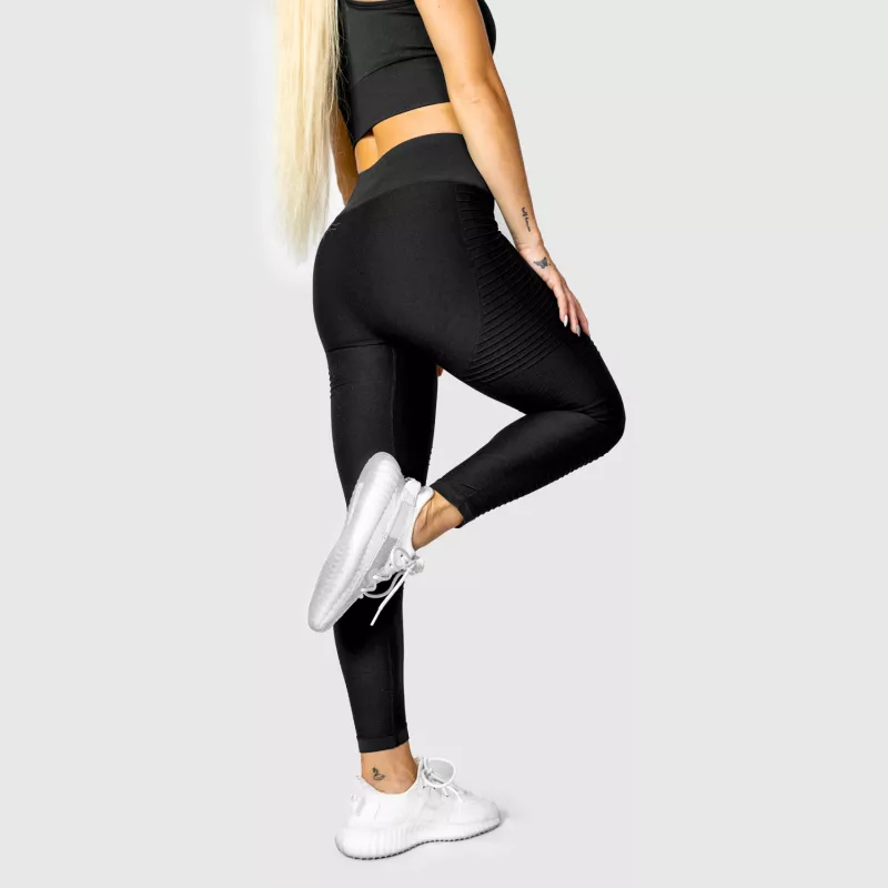 Varrás nélküli leggings Iron Aesthetics Dynamic, fekete-6