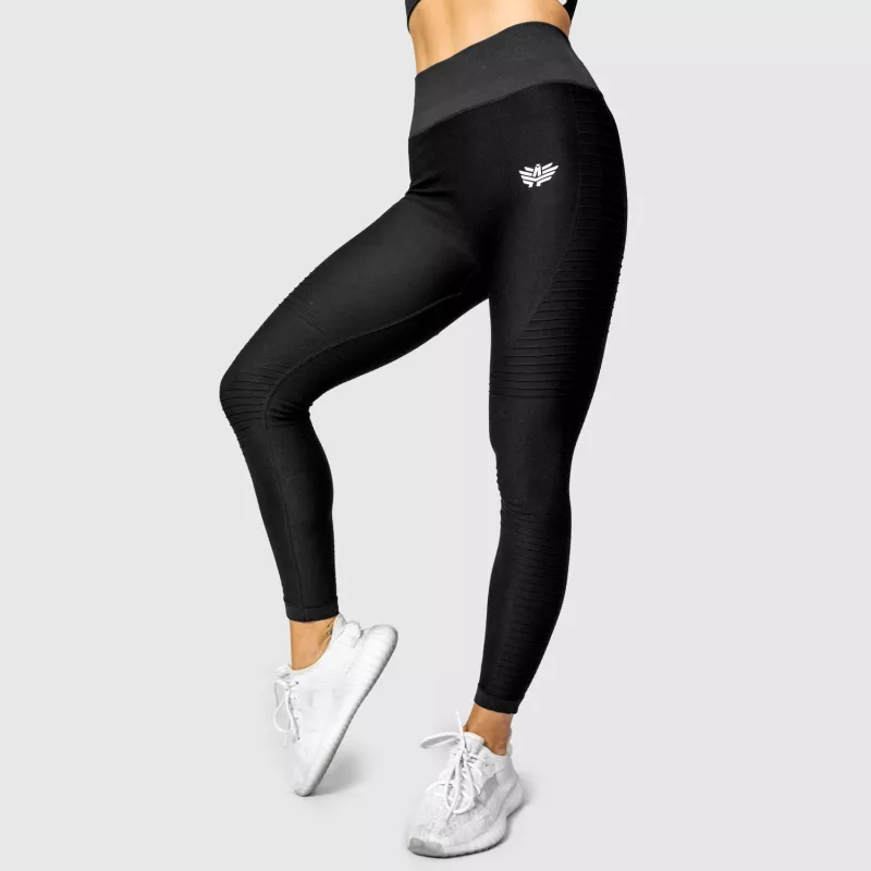 Varrás nélküli leggings Iron Aesthetics Dynamic, fekete-1