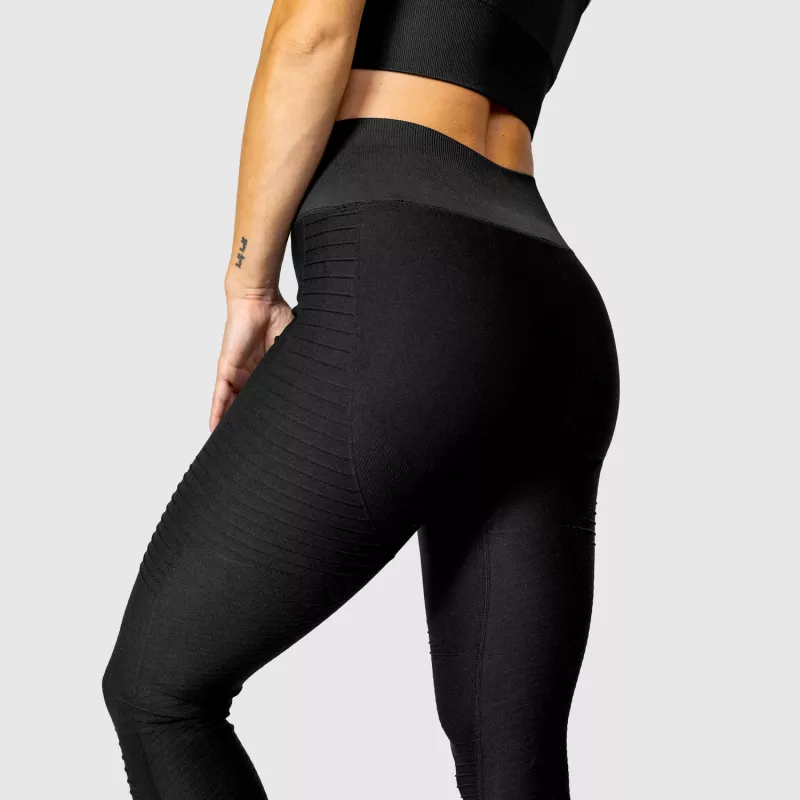 Varrás nélküli leggings Iron Aesthetics Dynamic, fekete-3