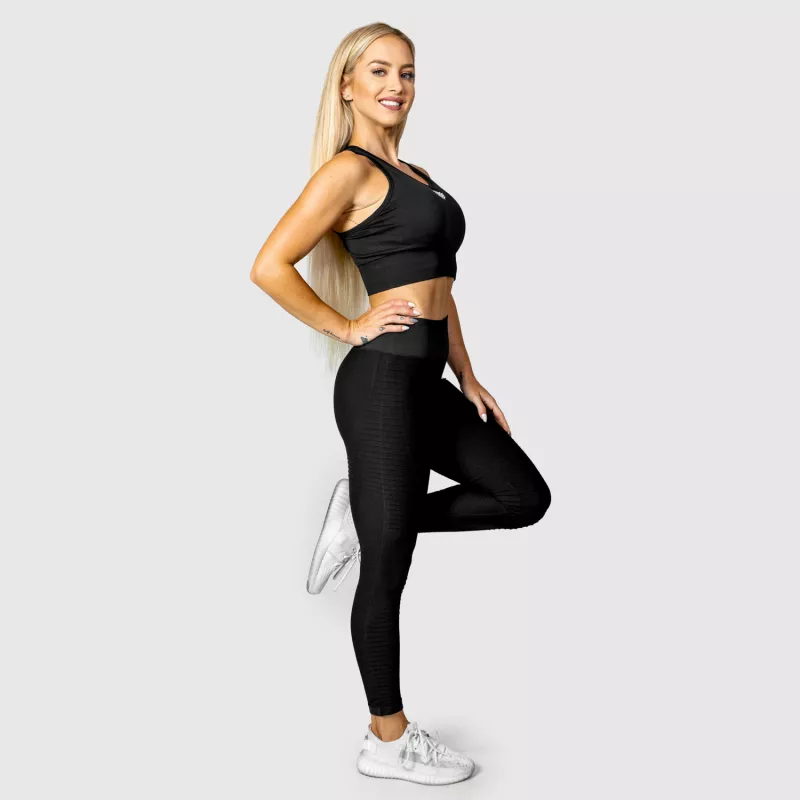 Varrás nélküli leggings Iron Aesthetics Dynamic, fekete-8