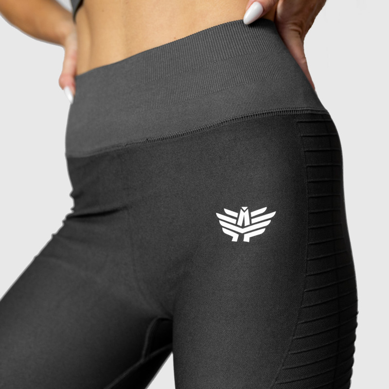 Varrás nélküli leggings Iron Aesthetics Dynamic, szürke · záber 7
