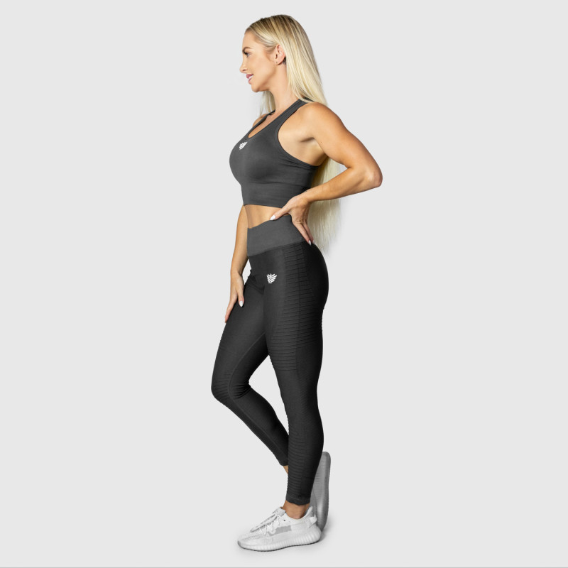 Varrás nélküli leggings Iron Aesthetics Dynamic, szürke · záber 9