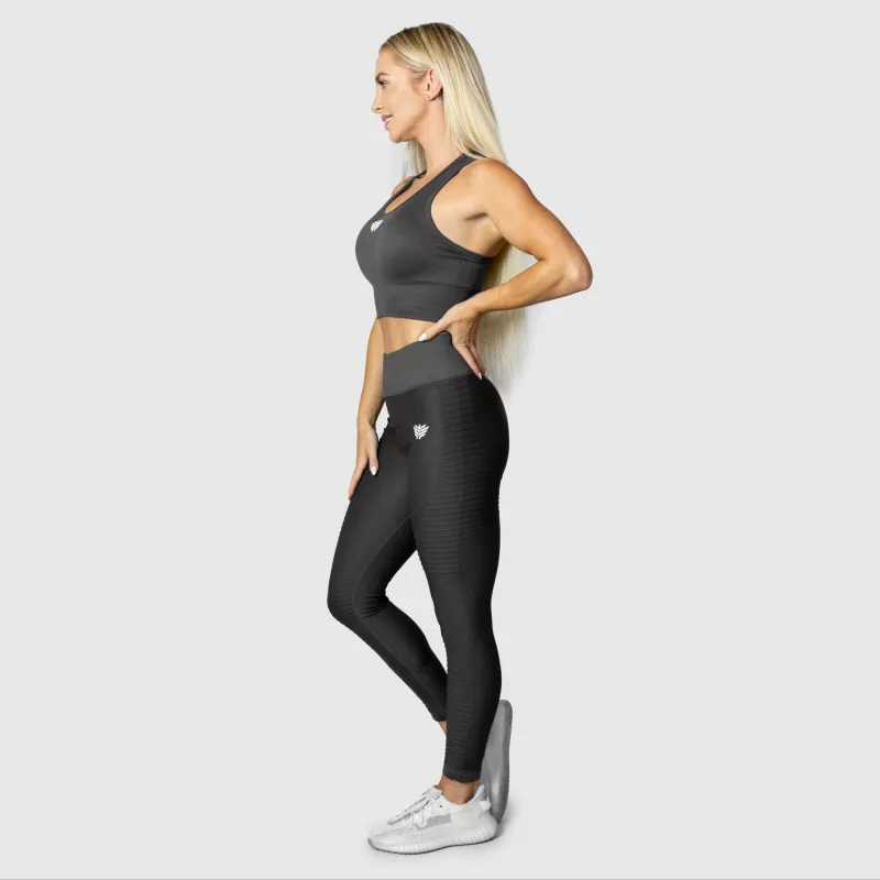 Varrás nélküli leggings Iron Aesthetics Dynamic, szürke-9