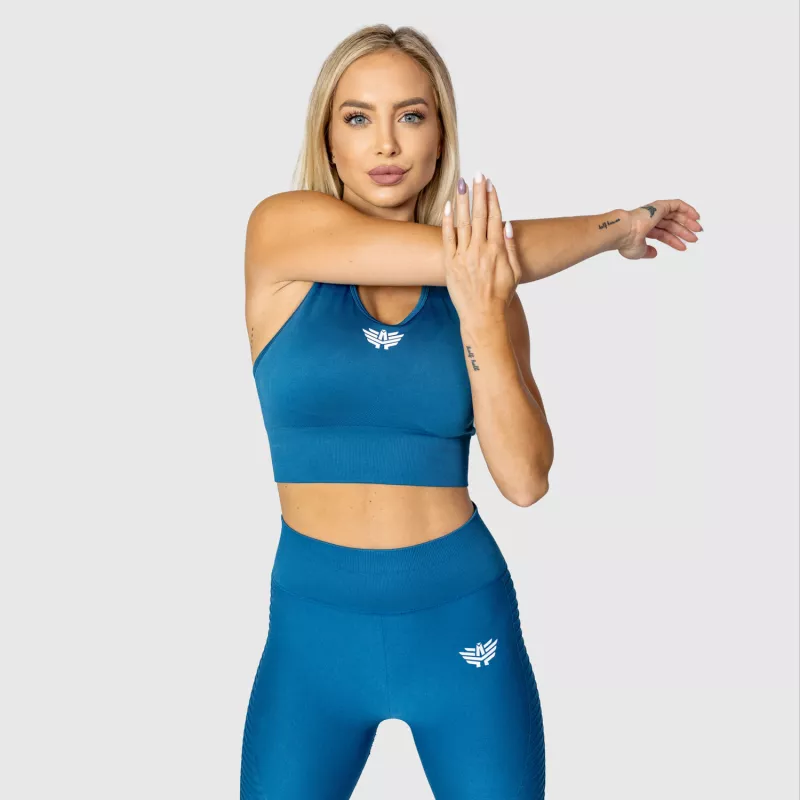 Varrás nélküli sportmelltartó Iron Aesthetics Dynamic, ink blue-4