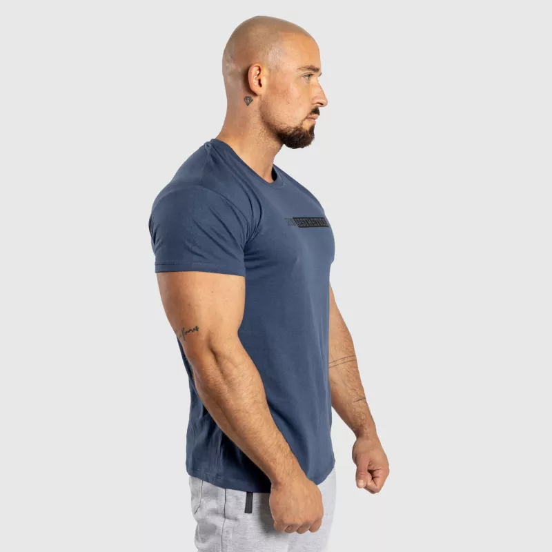 Férfi fitness póló Iron Aesthetics Gym, kék-3