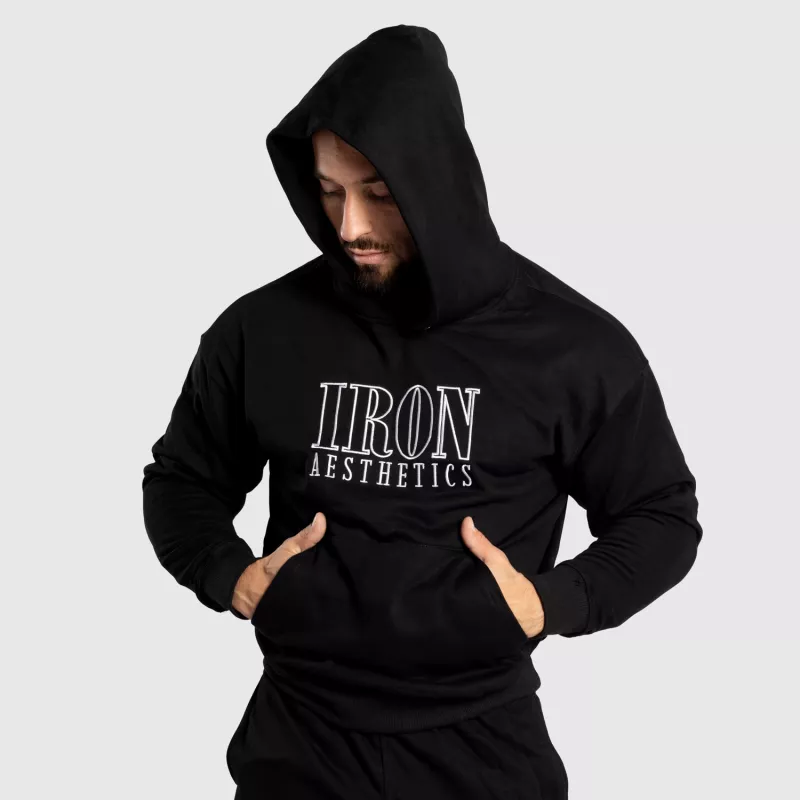 Férfi pulóver Iron Aesthetics Swaggie, fekete-4