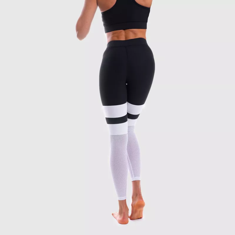 Női leggings NET Stripes - Iron Aesthetics, B&W-4